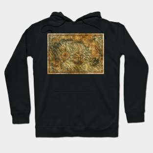 Old Nautical Map 2 (Fantasy). Hoodie